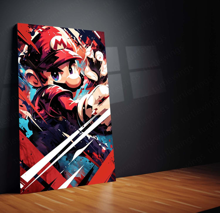 Mario Metal Poster | Iconic Video Game Hero | HD Print