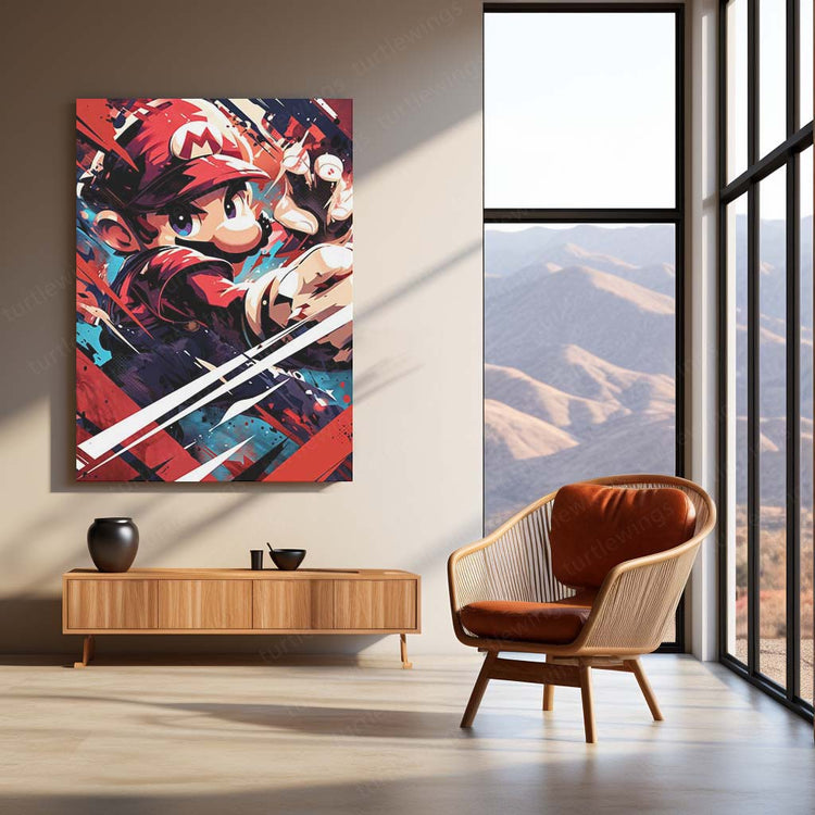 Mario Metal Poster | Iconic Video Game Hero | HD Print