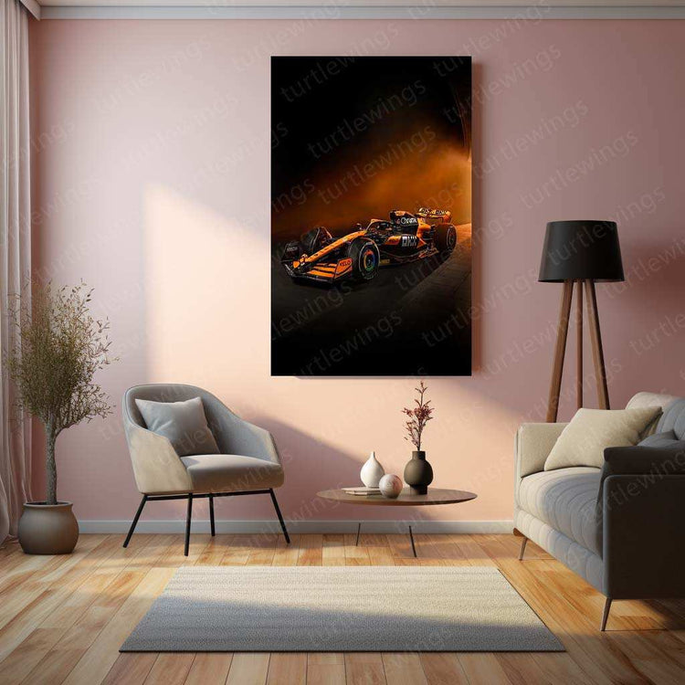 Mercedes-AMG F1 W14 Metal Poster | 2023 Formula 1 Racing Artwork | Silver Arrows Wall Decor - TURTLEWINGS 