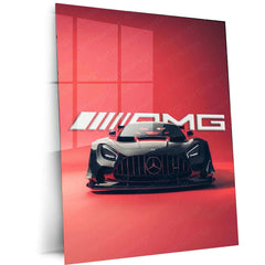 Mercedes-AMG Metal Poster – Luxury Performance Car Wall Art