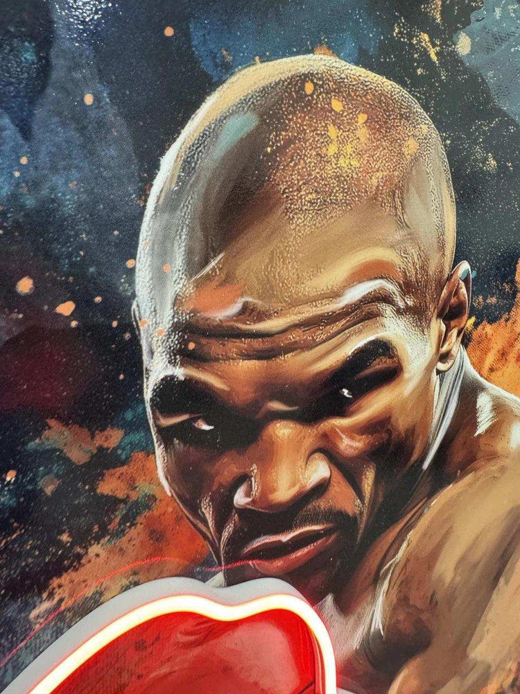 Mike Tyson Neon LED Metal Poster - TURTLEWINGS 