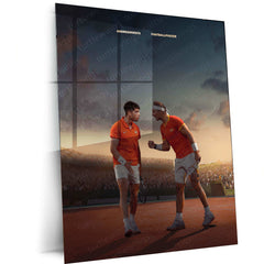 Rafael Nadal tennis player Metal Frame â Tribute to the King of Clay