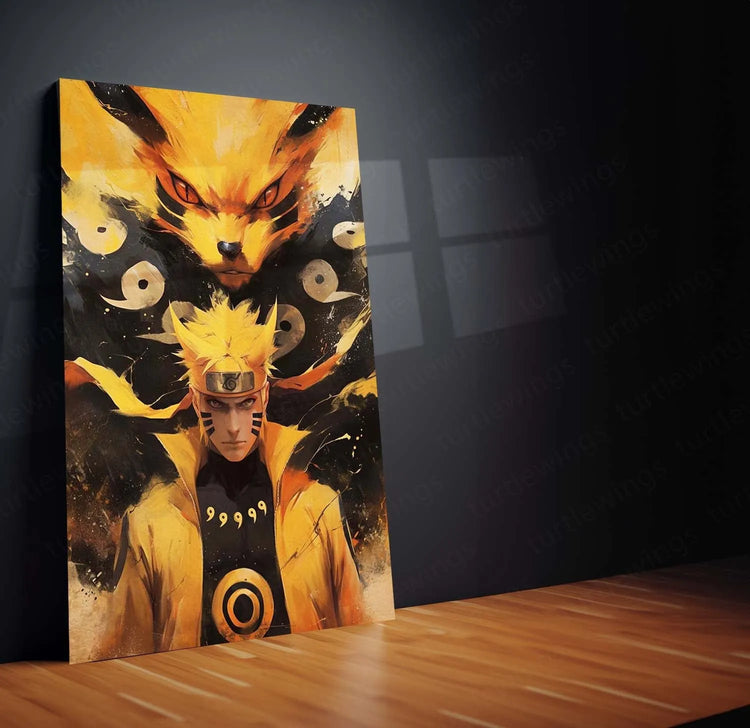 Naruto Metal Poster | Naruto Uzumaki Anime Wall Art | Hokage Ninja Decor - TURTLEWINGS 