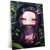 Nezuko Kamado Metal Poster – Demon Slayer’s Fiery Protector | Stunning Nezuko Anime Wall Art 4