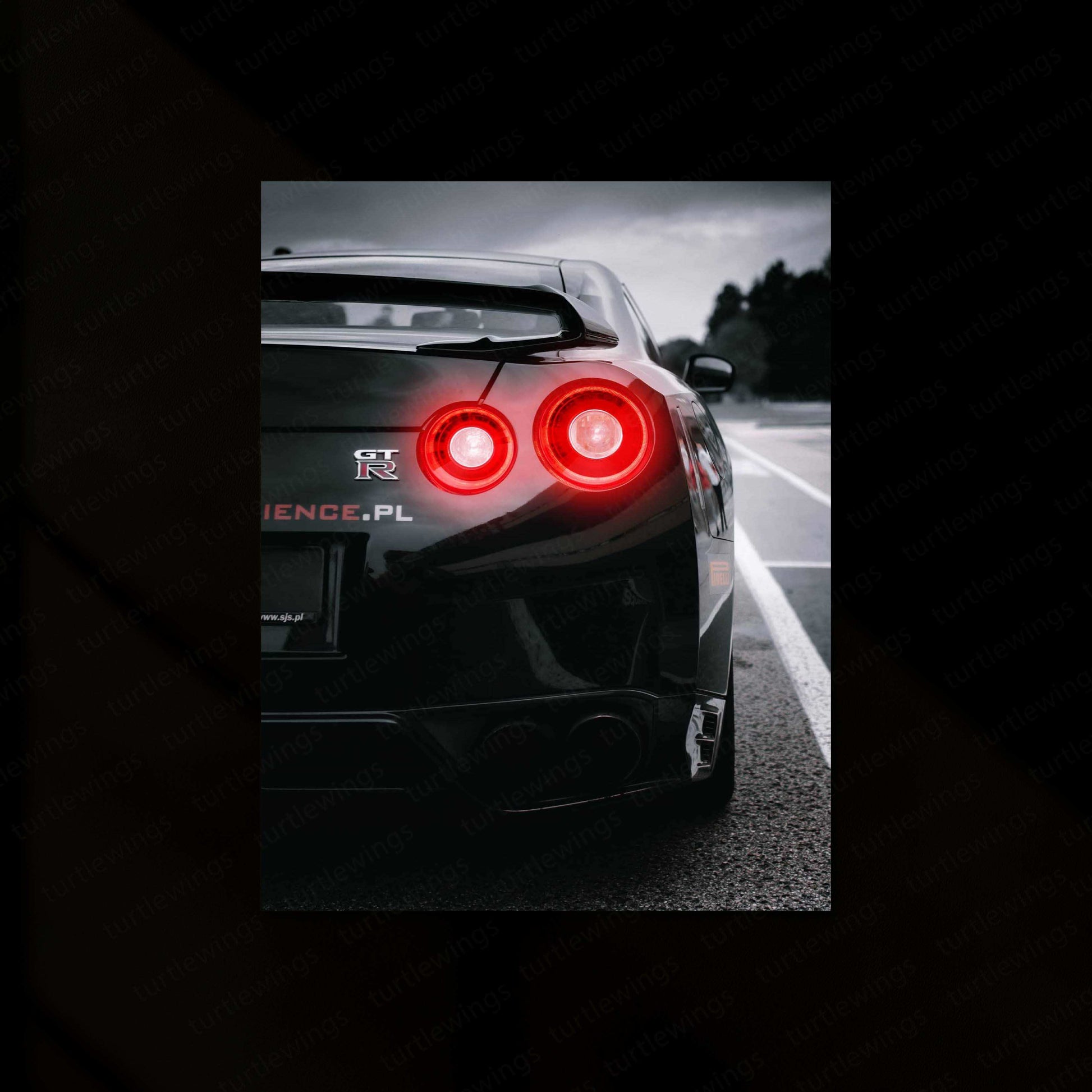 Nissan R35 GTR Neon LED Metal Frame â Ultimate Sports Car Wall Art 1 - TURTLEWINGS 