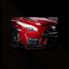 Nissan GT-R R35 Neon LED Metal Poster â JDM Supercar Wall Art for Racing Enthusiasts