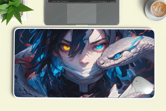 Obanai Iguro Demon Slayer Deskmat | Serpent Hashira Design