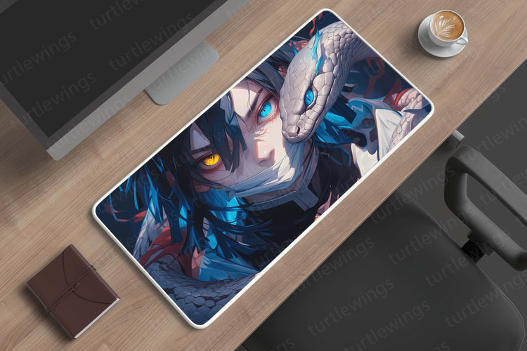 Obanai Iguro Demon Slayer Deskmat | Serpent Hashira Design