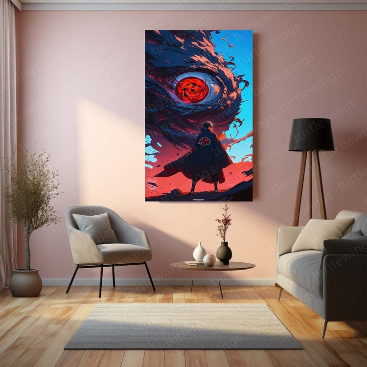 Masked Sorrow - Obito Uchiha Naruto Anime Metal Poster | Shinobi Wall Art | HD Quality 02