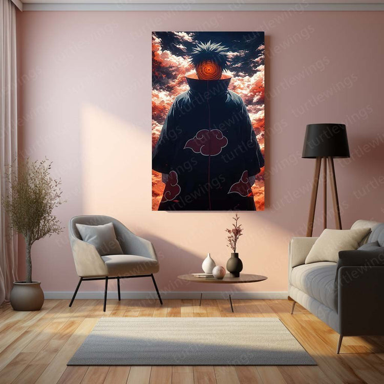 Masked Sorrow - Obito Uchiha Naruto Anime Metal Poster | Shinobi Wall Art | HD Quality 05