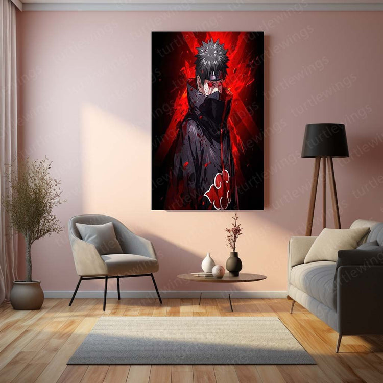 Masked Sorrow - Obito Uchiha Naruto Anime Metal Poster | Shinobi Wall Art | HD Quality 06