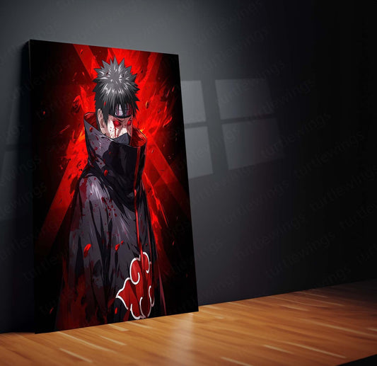 Masked Sorrow - Obito Uchiha Naruto Anime Metal Poster | Shinobi Wall Art | HD Quality 06