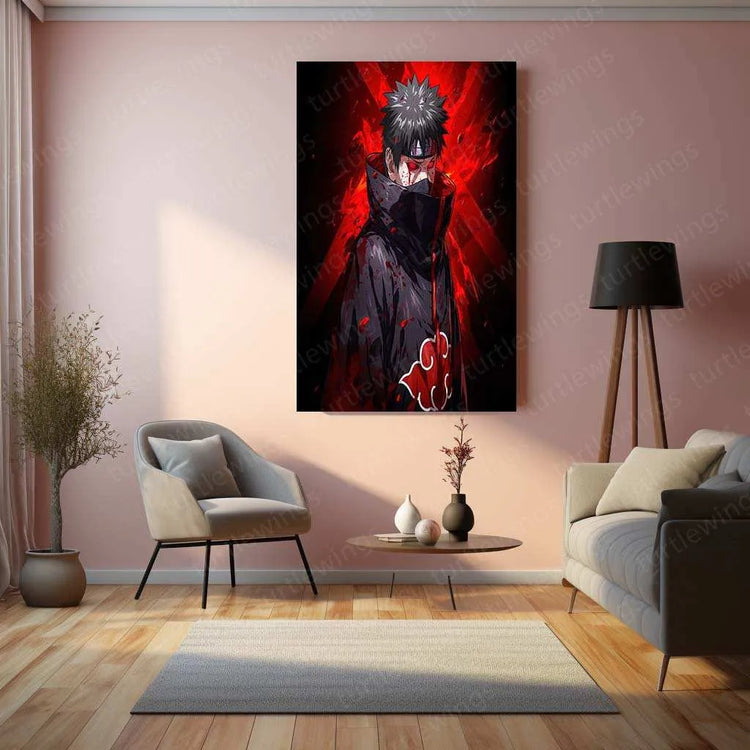 Obito Uchiha Metal Poster – The Shinobi Who Endured the Darkness - TURTLEWINGS 