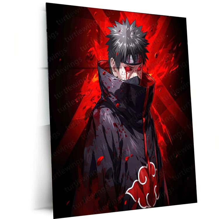 Obito Uchiha Metal Poster – The Shinobi Who Endured the Darkness - TURTLEWINGS 