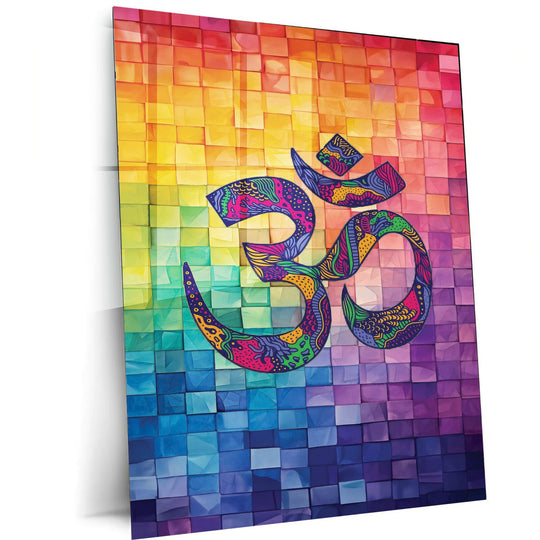 Turtlewings | OM Spiritual Metal Print | Tranquil Wall Art | Sacred Symbol