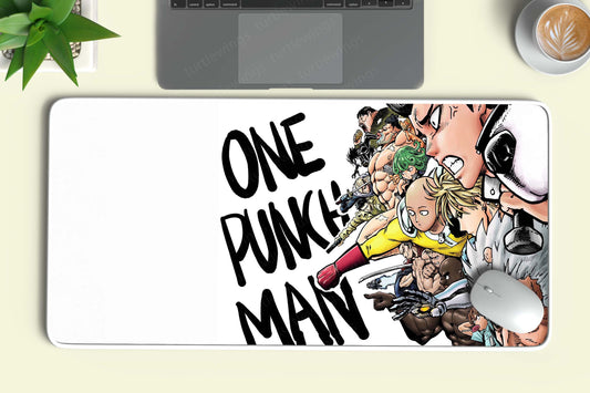 One Punch Man Heroes Deskmat | Saitama and the Heroes Art