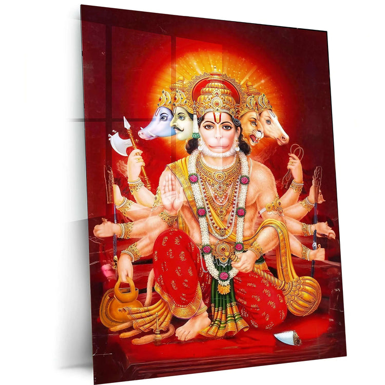 panchamukhi-hanuman-metal poster - TURTLEWINGS 