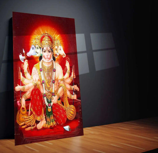 panchamukhi-hanuman-metal poster - TURTLEWINGS 