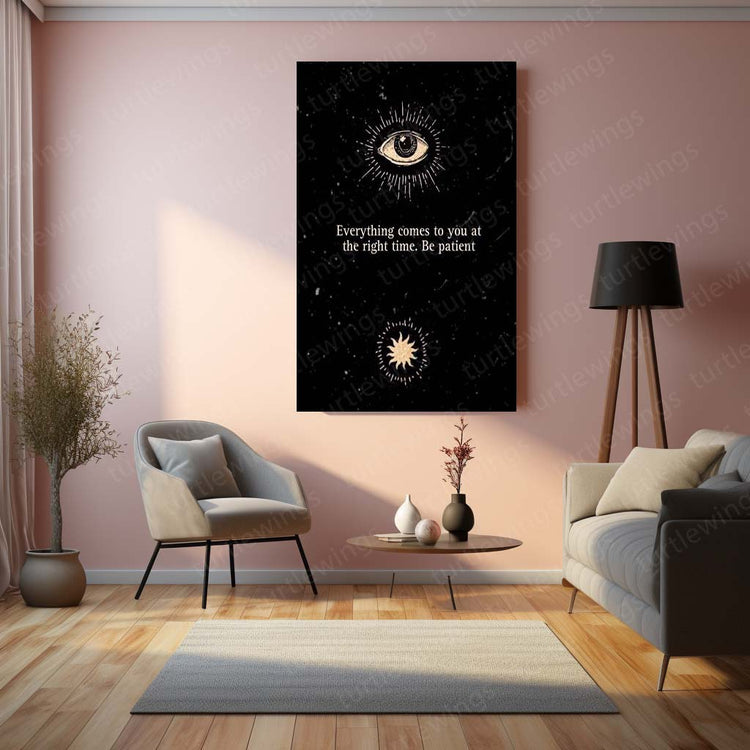 "Patience" Metal Poster | Inspirational Quote | High-Quality Metal Print