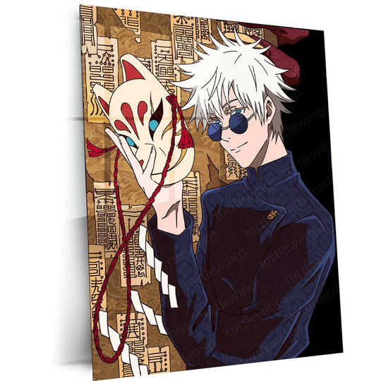 Gojo Metal Poster | Jujutsu Kaisen Wall Art | HD Print