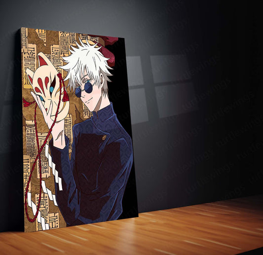 Gojo Metal Poster | Jujutsu Kaisen Wall Art | HD Print