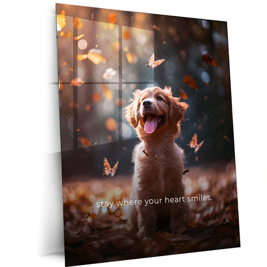 Spread Joy - Happy Quote Metal Poster | Positive Vibes Wall Art | HD Print