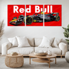 Red Bull F1 Split Metal Poster – Dominance in Speed and Innovation