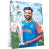 Rohit Sharma with Trophy Metal Poster – Team India & IPL Champion Wall Art | Cricket Memorabilia 2