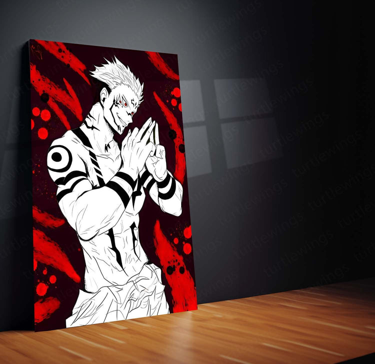 Ryomen Sukuna Metal Poster - Jujutsu Kaisen -2