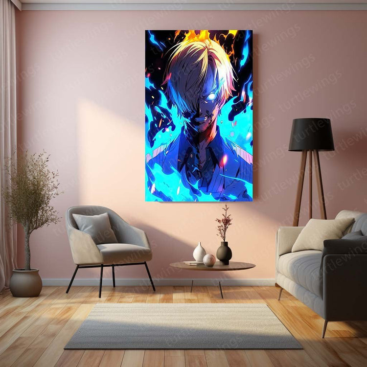 Culinary Adventure - Sanji One Piece Metal Poster | Anime Wall Art | HD Quality 02