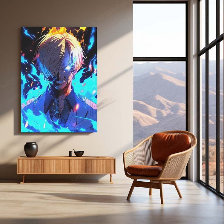 Culinary Adventure - Sanji One Piece Metal Poster | Anime Wall Art | HD Quality 02