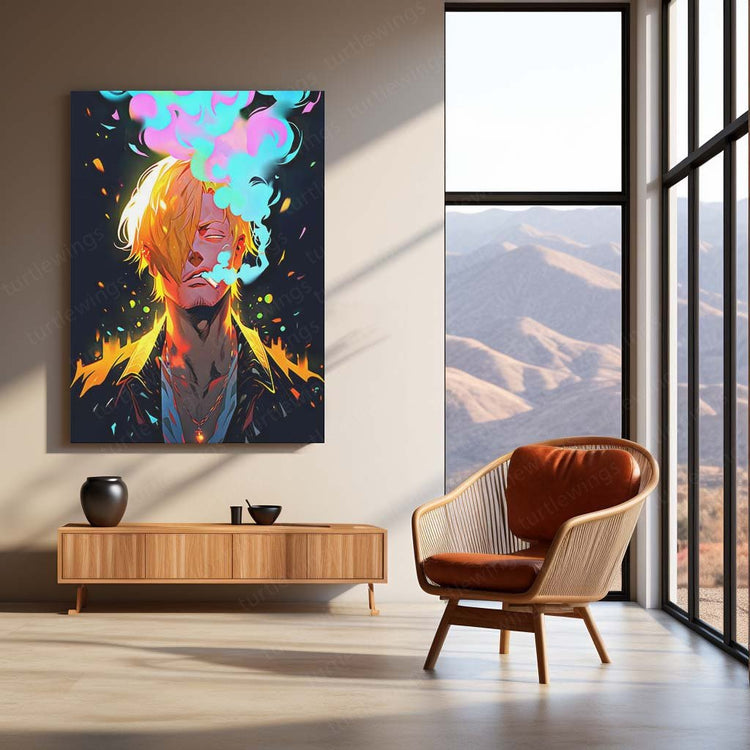 Culinary Adventure - Sanji One Piece Metal Poster | Anime Wall Art | HD Quality