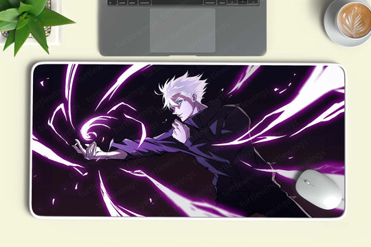 Satoru Gojo Purple Jujutsu Kaisen Deskmat | Limitless Sorcerer Design