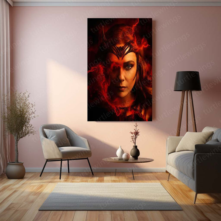 Scarlet Witch Metal Poster | Marvel Superhero | HD Print