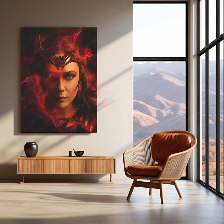 Scarlet Witch Metal Poster | Marvel Superhero | HD Print