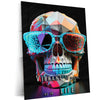 Skull Quoted Metal Poster | 'Live Boldly' Art | Turtlewings Collection