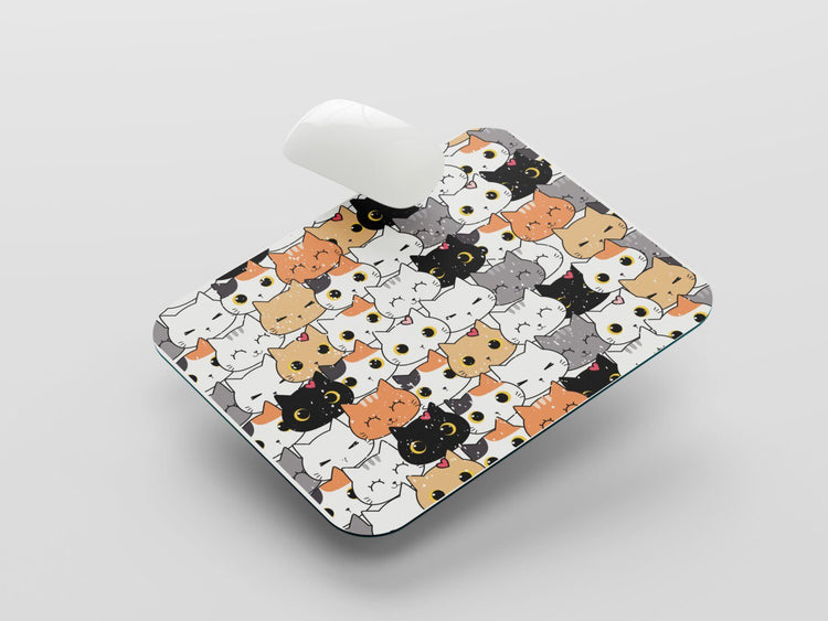 Embrace Elegance: TurtleWings Cat Pattern Small Mousepad – Precision and Style in Every Move