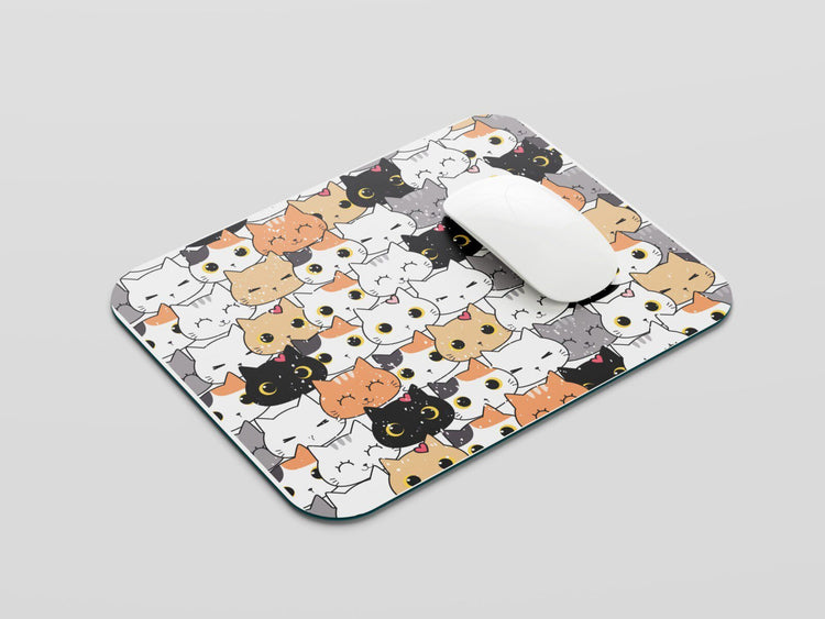 Embrace Elegance: TurtleWings Cat Pattern Small Mousepad – Precision and Style in Every Move