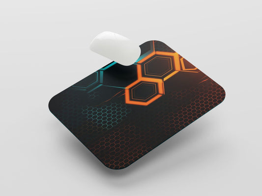 Illuminate Your Desk: TurtleWings Light Block Abstract Design Mouse Pad – Vibrant Precision in Every Move