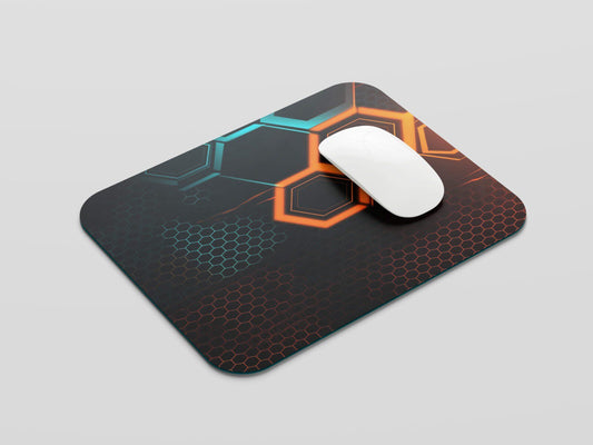 Illuminate Your Desk: TurtleWings Light Block Abstract Design Mouse Pad – Vibrant Precision in Every Move