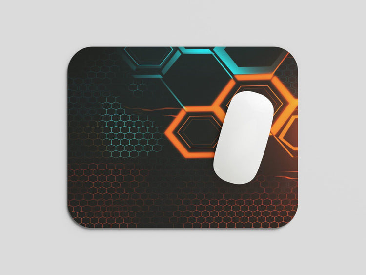 Illuminate Your Desk: TurtleWings Light Block Abstract Design Mouse Pad – Vibrant Precision in Every Move