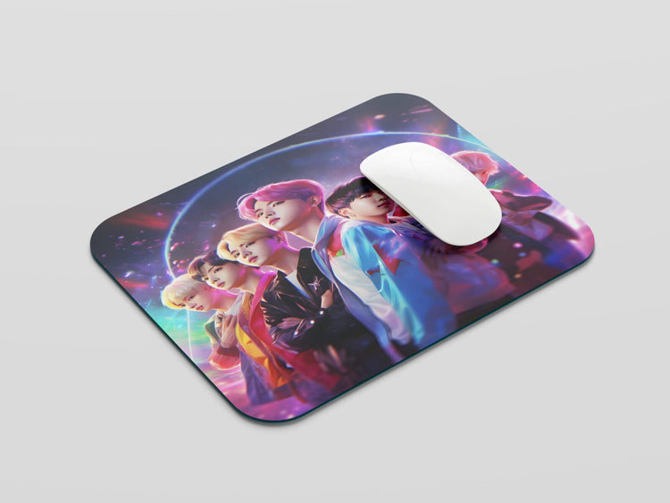 BTS Harmony: TurtleWings BTS Group Mouse Pad – Bring K-Pop Precision to Your Workspace