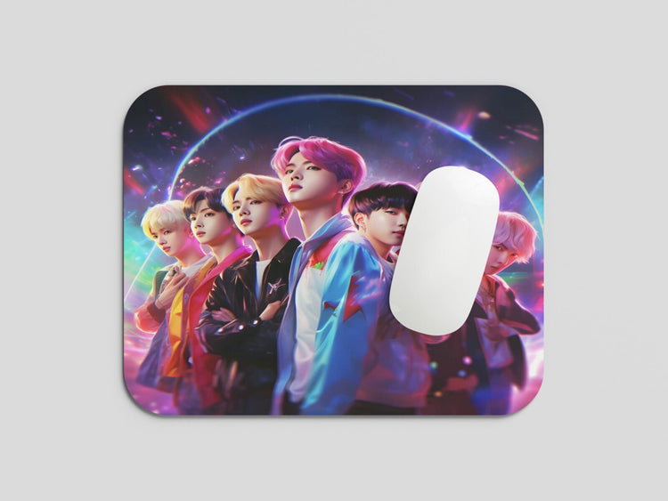 BTS Harmony: TurtleWings BTS Group Mouse Pad – Bring K-Pop Precision to Your Workspace