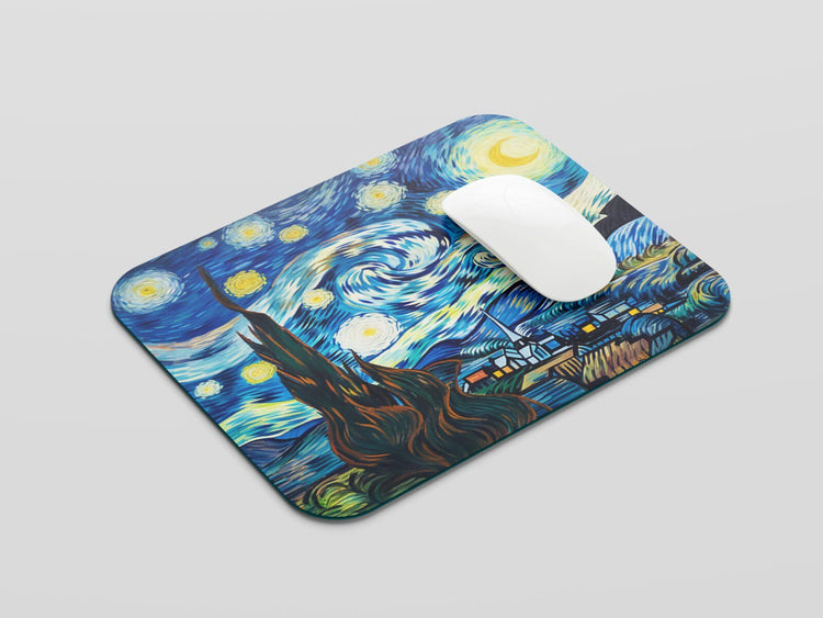 Starry Nights on Your Desk: TurtleWings The Starry Night Mouse Pad – Van Gogh Precision