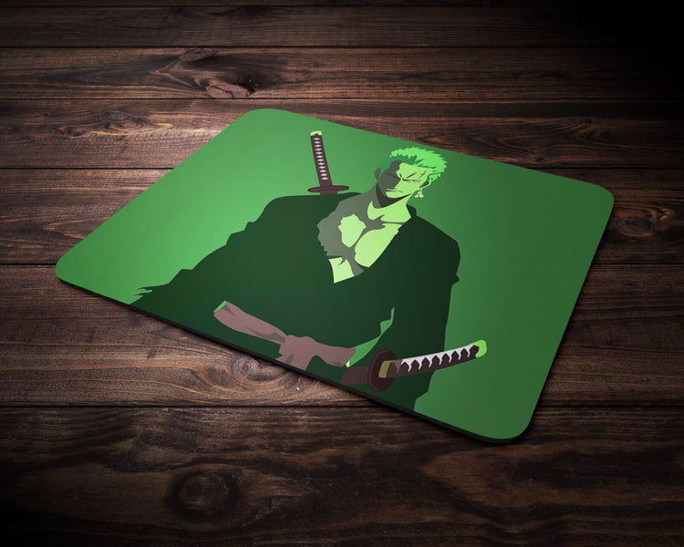 Swordmaster's Bold Stance: TurtleWings Zoro OnePBold Look Mouse Pad – Precision with a Bold Flair!