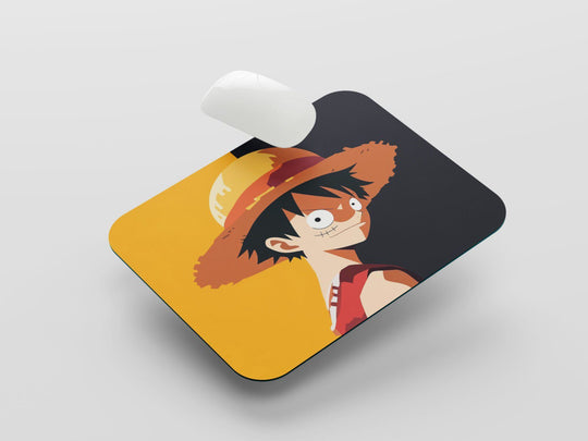 Gear Fourth Precision: TurtleWings Luffy D. Monkey Yellow and Black Mouse Pad – Unleash Pirate Power