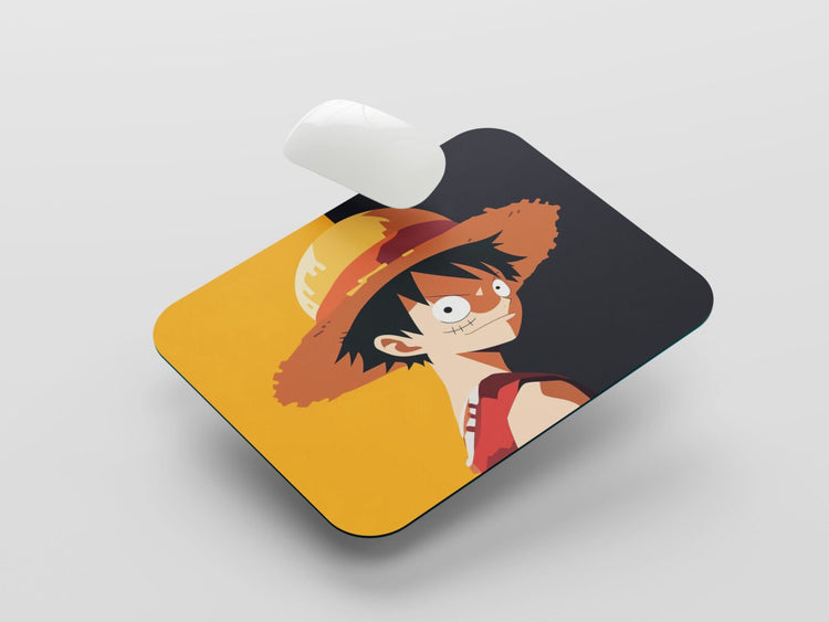 Gear Fourth Precision: TurtleWings Luffy D. Monkey Yellow and Black Mouse Pad – Unleash Pirate Power