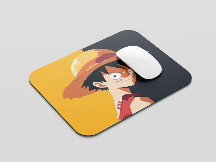 Gear Fourth Precision: TurtleWings Luffy D. Monkey Yellow and Black Mouse Pad – Unleash Pirate Power