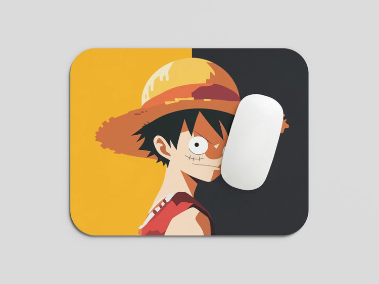 Gear Fourth Precision: TurtleWings Luffy D. Monkey Yellow and Black Mouse Pad – Unleash Pirate Power