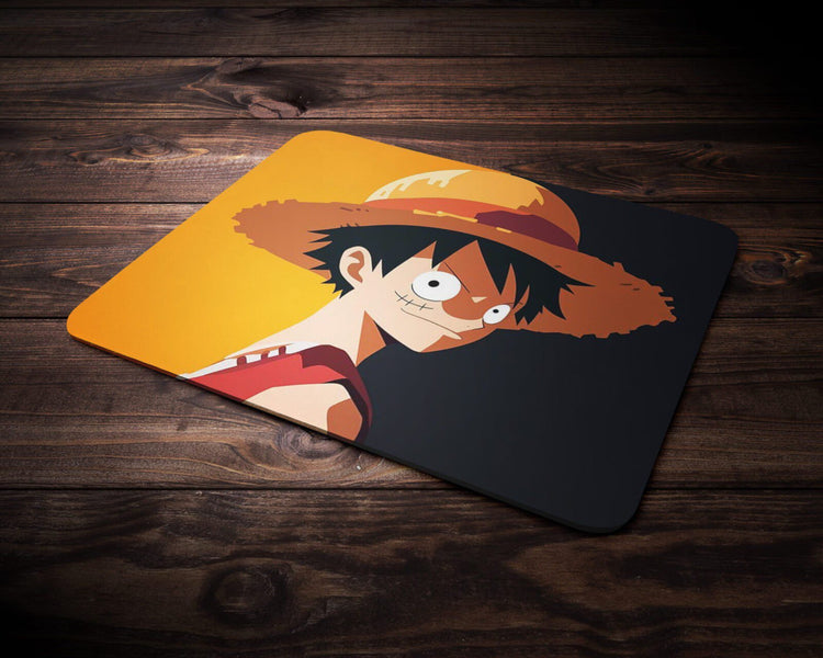 Gear Fourth Precision: TurtleWings Luffy D. Monkey Yellow and Black Mouse Pad – Unleash Pirate Power